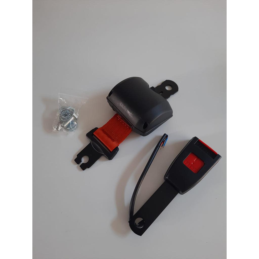 CINTURON SEGURIDAD NARANJA HEBILLA LARGA CON MICRO STD 