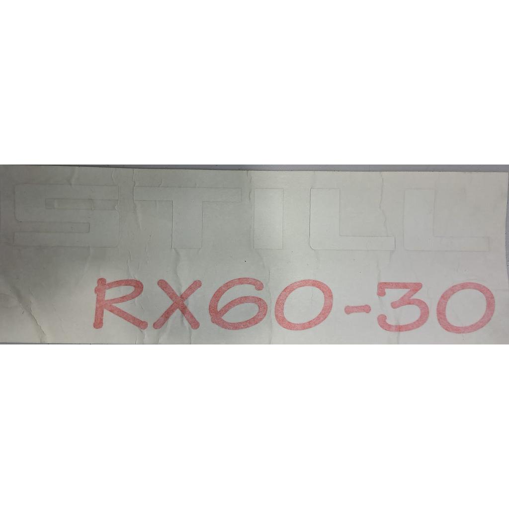 PEGATINA LATERAL STILL RX 60-30 IZQUIERDA